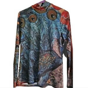 Legaleriste Abstract Peacock Long Sleeve T-shirt